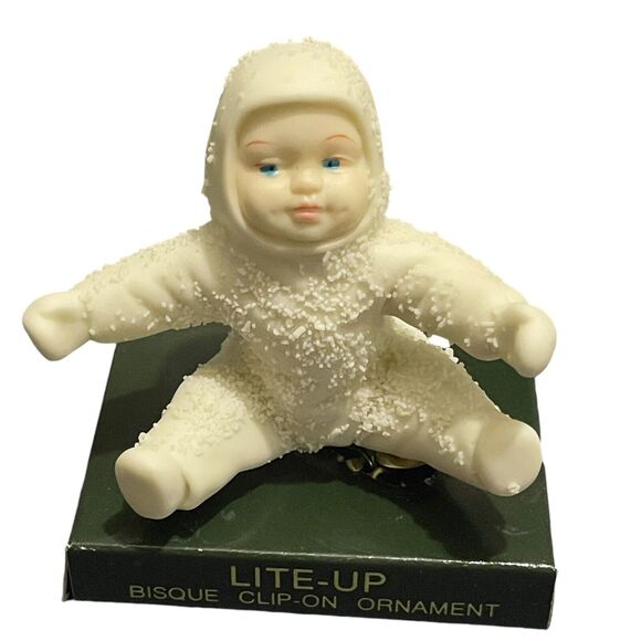 Dept 56 Snowbabies Christmas Ornament 79529 Sitting Clip On Does Not Light Up - Picture 5 of 9